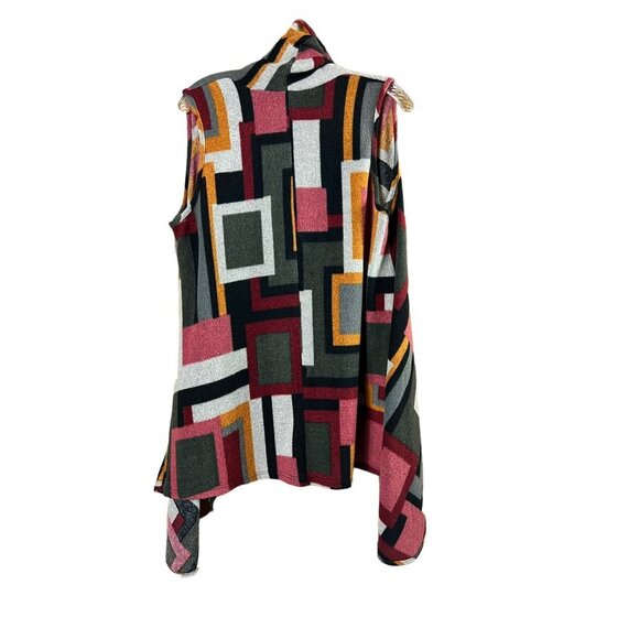 143 Story Women's Sleeveless Open Cardigan Wrap - Picture 2 of 5